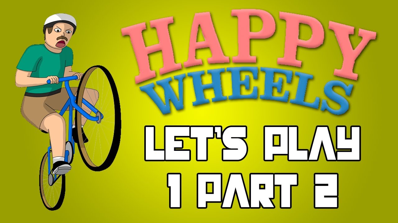 Happy Wheels Let's Play! 1 Pt.2 - Heart Attack!