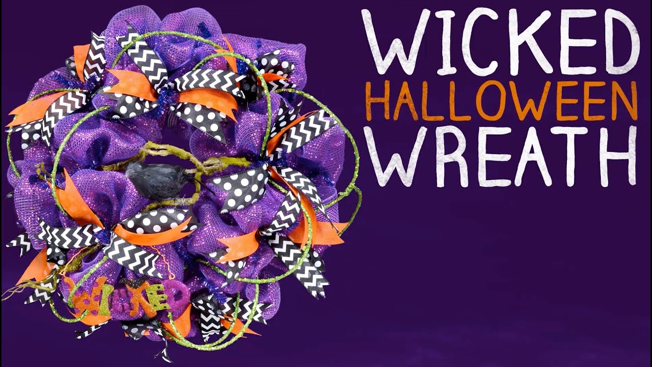 Wicked Halloween Wreath Tutorial