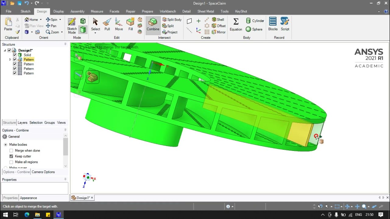 Ansys SpaceClaim Rotary Disc Brake Design