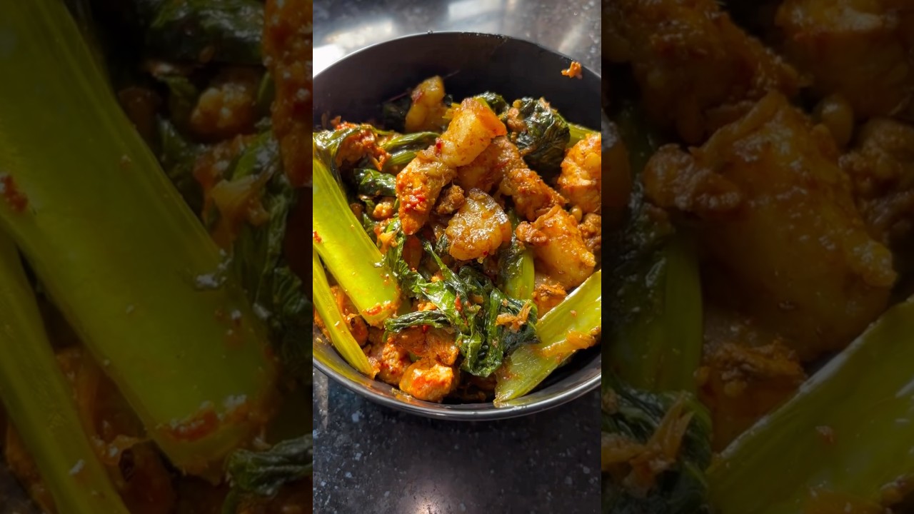 Nepali Pork Saag | Local Taste/Village Style Nepali Pork Saag Cooking  