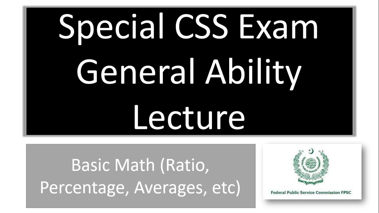 Special CSS General Ability lecture | Special CSS preparation | General Science CSS special | CSS