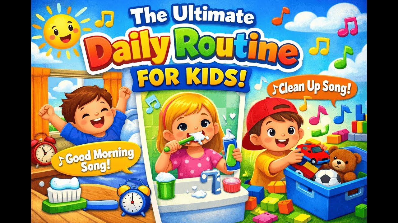 Happy Morning Routine for Kids | Brush Teeth to Bedtime