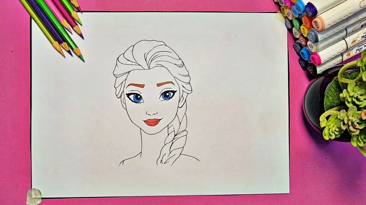 How to Draw Princess Anna from Frozen Step by Step 