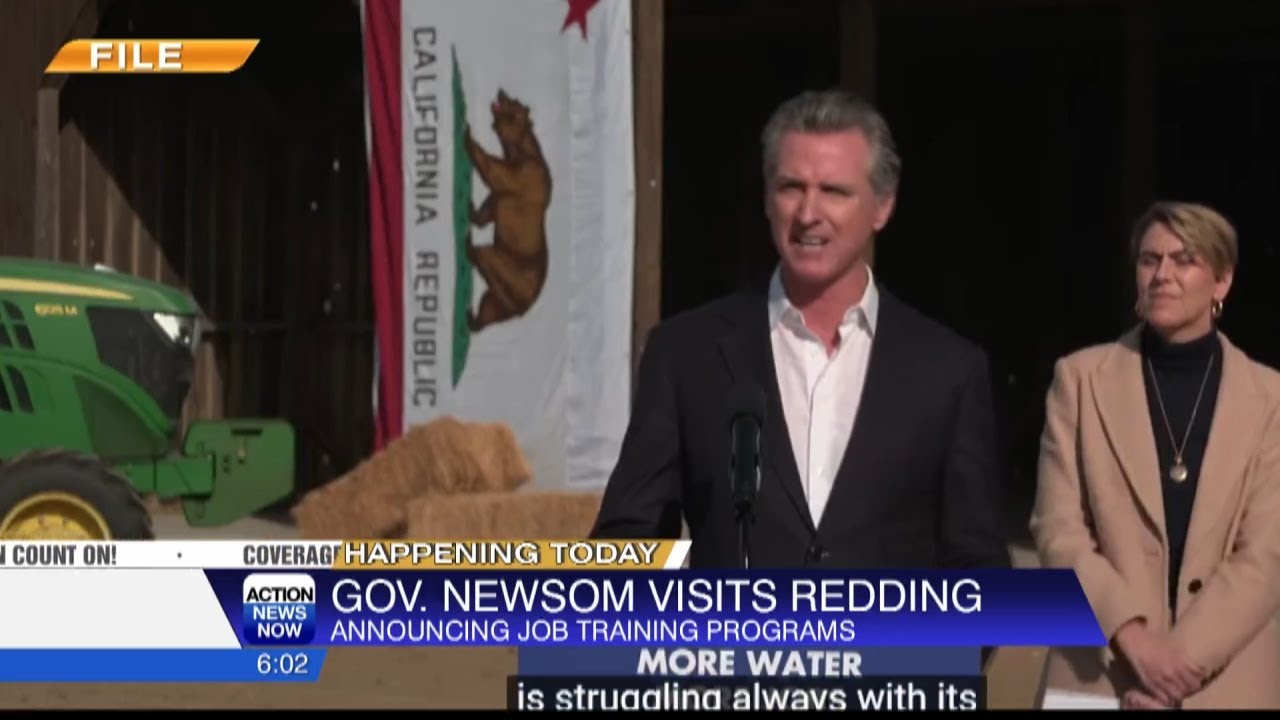 Gov. Newsom to visit Redding Monday