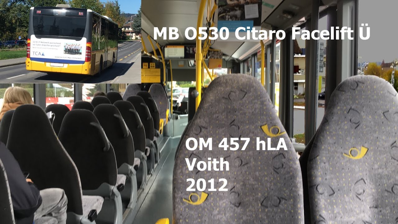 [Sound] Mercedes-Benz O530 Citaro Facelift Ü - OM 457 hLA / Voith / 2012