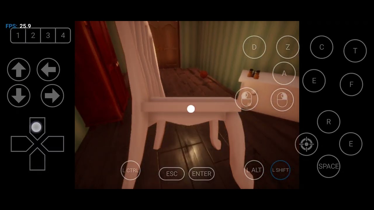 Gameplay Hello Neighbor Early Prototype Remake In Winlator Android 