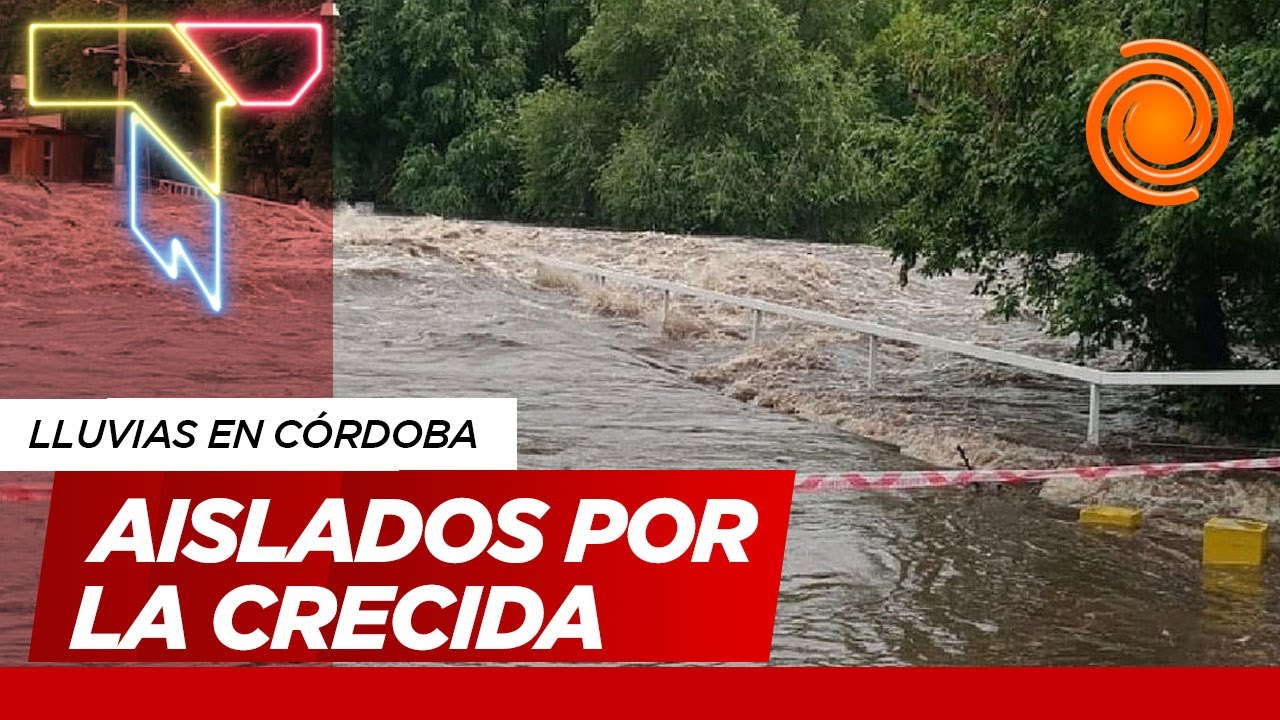 TREMENDA CRECIDA del río Anisacate: afectó a casas y comercios de Villa Los Aromos