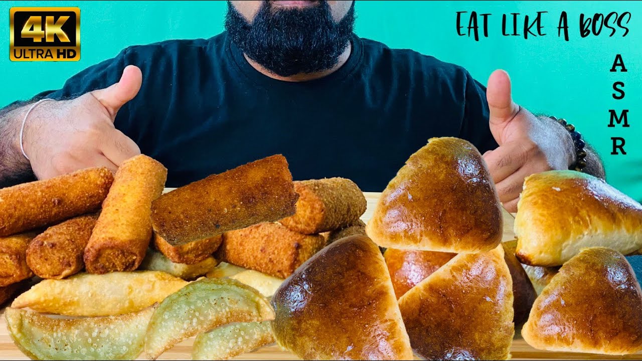 ASMR | Sri Lankan Fish Bun, Rolls, and Patties with Seaweed | Eat Like A Boss