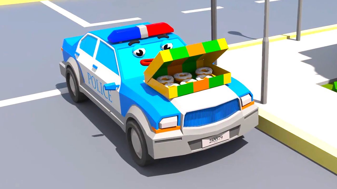 L'arroseur arrosé dans Cars Town - Dessins animés pour les enfants