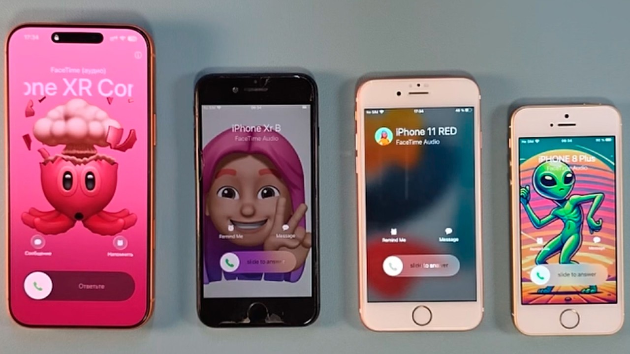 iphone17pm iphone7 iphone6s iphoneSe incoming call facetime outgoing call
