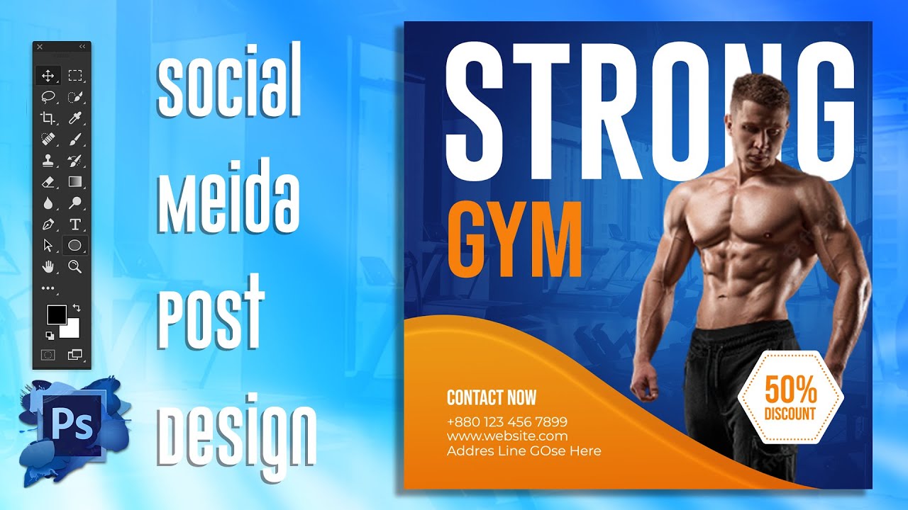 Social Media Post Design Tutorial in Photoshop | Creative & Professional Design