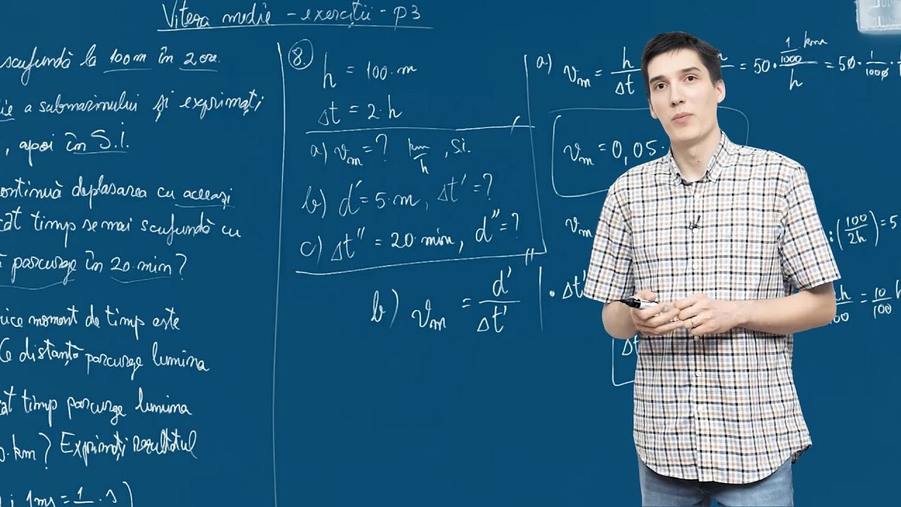 Viteza medie - Exerciții - P3 | Fizică - Clasa a VI-a | scoala.ro