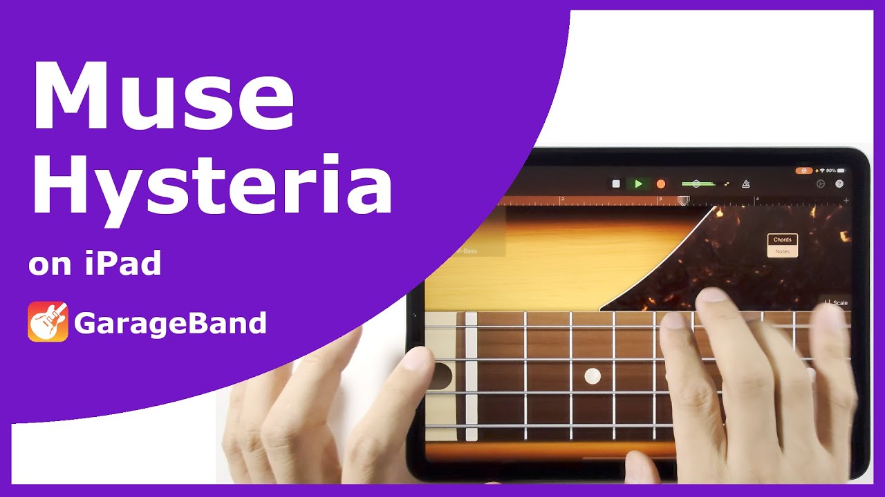 Muse -- Hysteria on iPad -GarageBand-