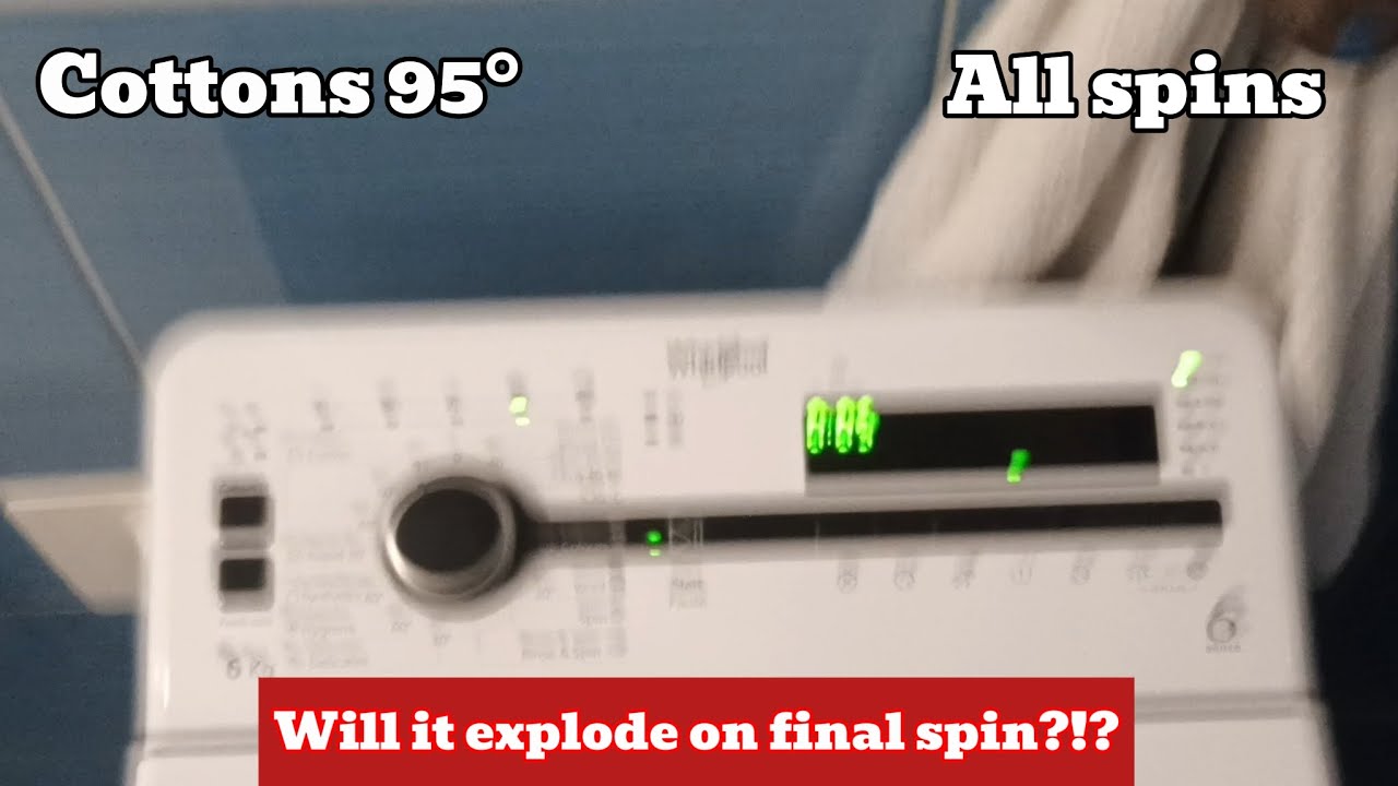Whirlpool TDLRB 6240SS - Cottons 95° + Prewash | All spins | *MOST CRAZIEST FINAL SPIN EVER?!?*