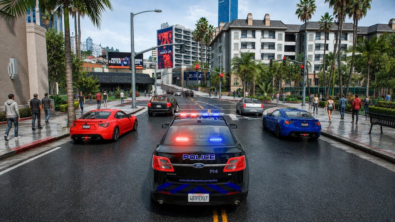 Ультрареалистичное полицейское патрулирование в GTA 5 LSPDFR 🚔 | Геймплей за настоящего полицейск...
