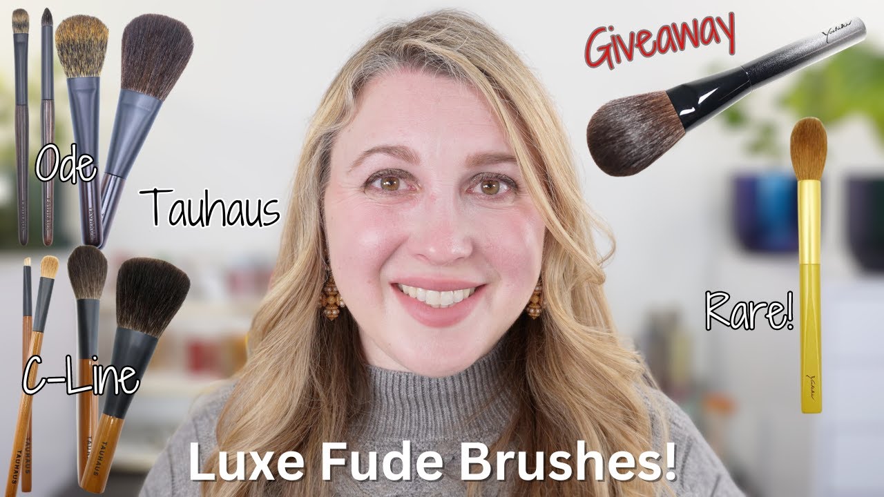 Luxe Fude Brushes Featuring Tauhaus Ode vs. C-Line Series, Koyudo Yoshiki Gold and Monochrome