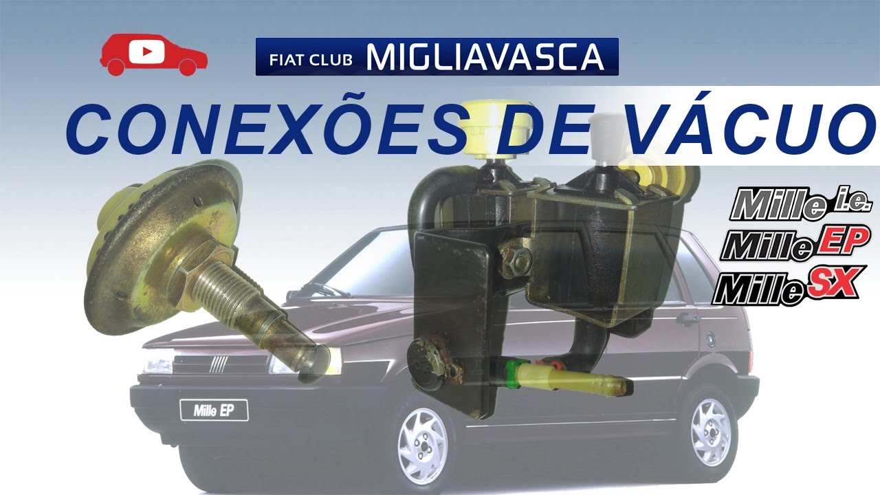 Conexões de Vácuo Fiat Uno Mille EP - i.e - SX