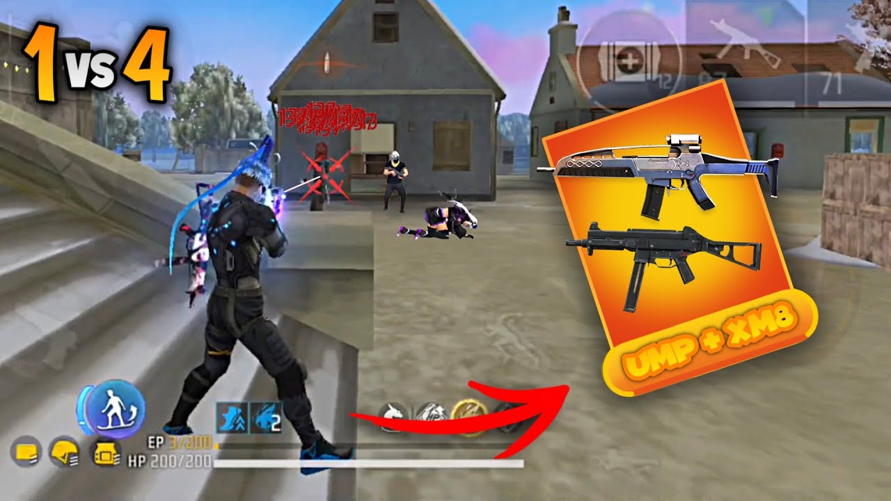 UMP E XM8 AMASSANDO NO SOLO VS SQUAD!! DEU BOM?? RANQUEADA SOLO VS SQUAD FREE FIRE!!