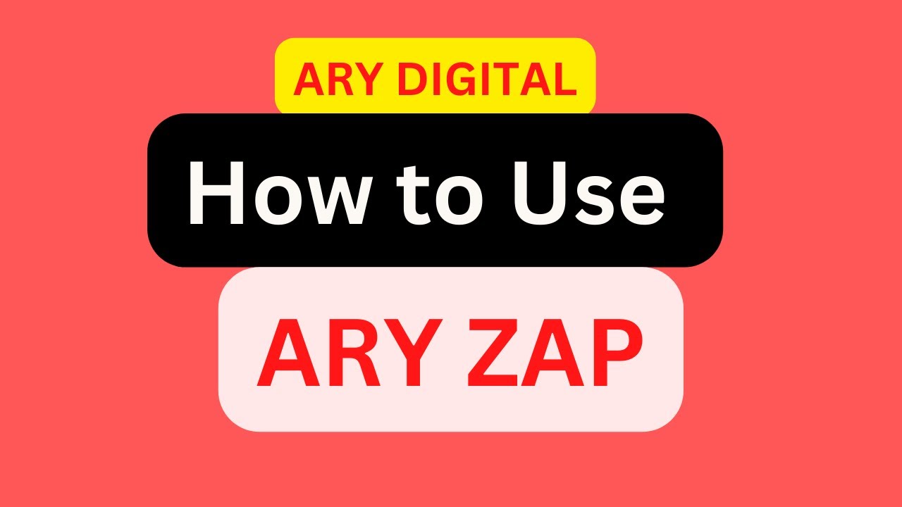How to use ARY ZAP application | ARY ZAP is your one-stop solution to watch all ARY channels LIVE