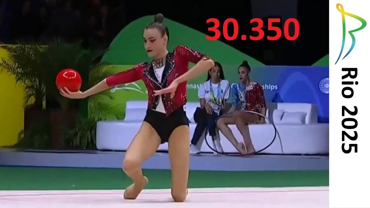 Darja VARFOLOMEEV Ball Qualification (30.350) 2025 Rio Rhythmic Gymnastics  World Championships BRA