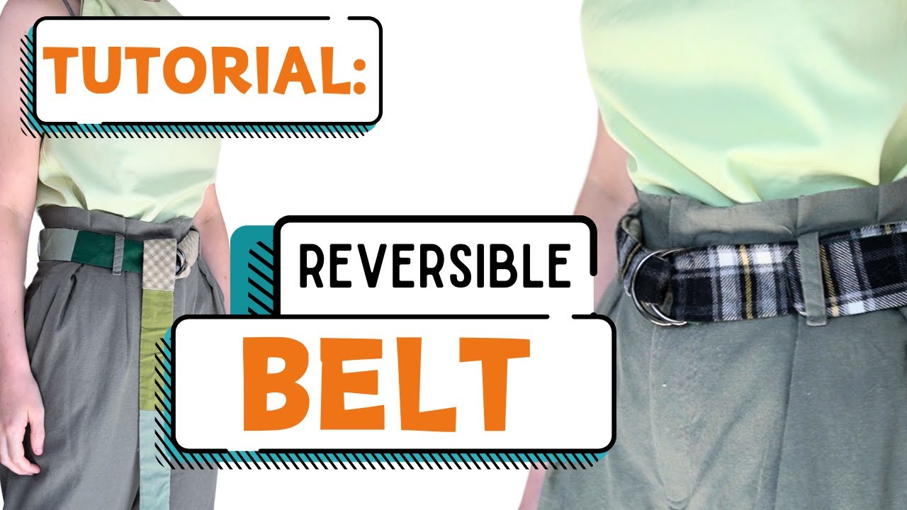 Tutorial: How to Make a Reversible D-Ring Belt (with Scraps)