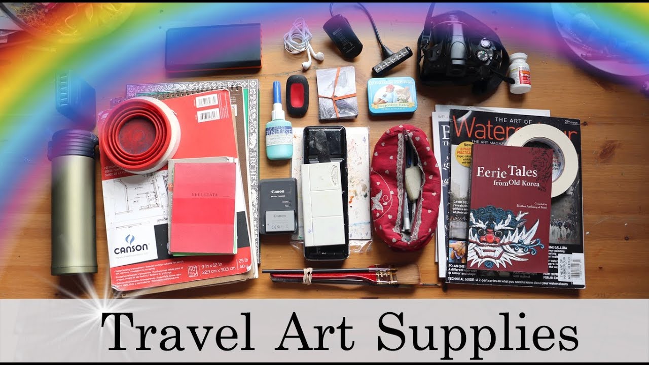 TRAVEL ART SUPPLIES - What's in my backpack?