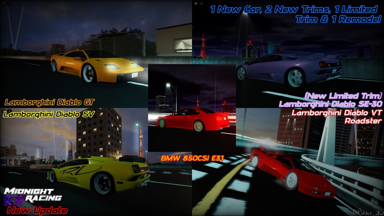 NEW Update: The V12s Update Review | Midnight Racing: Tokyo [Roblox]