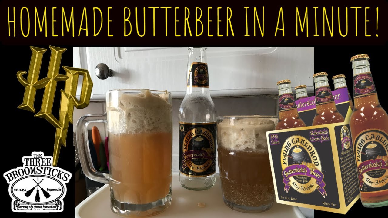How to make butterbeer at home, a one minute, super easy recipe!