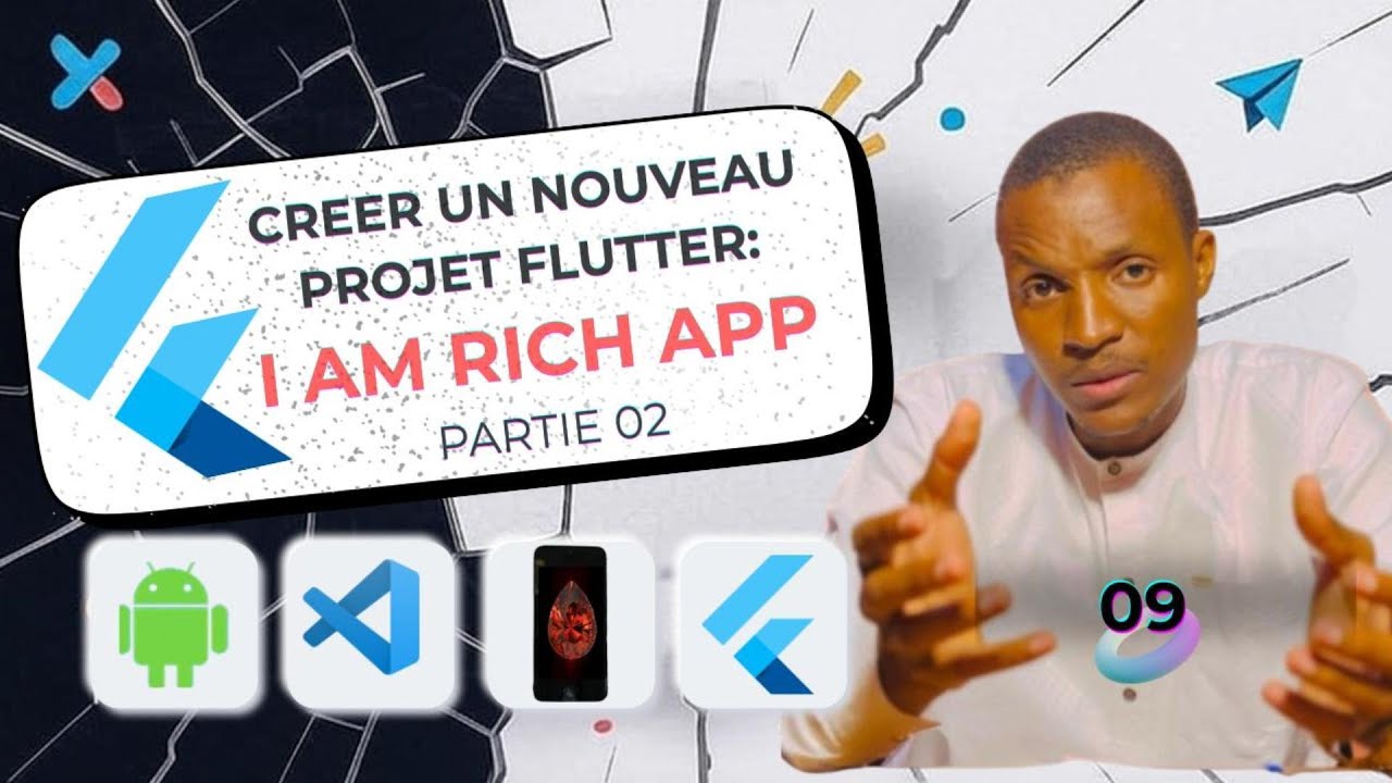 09 - Flutter pas à pas 🚀 Scaffold, AppBar et structure d’une app | I Am Rich App (Partie 2)