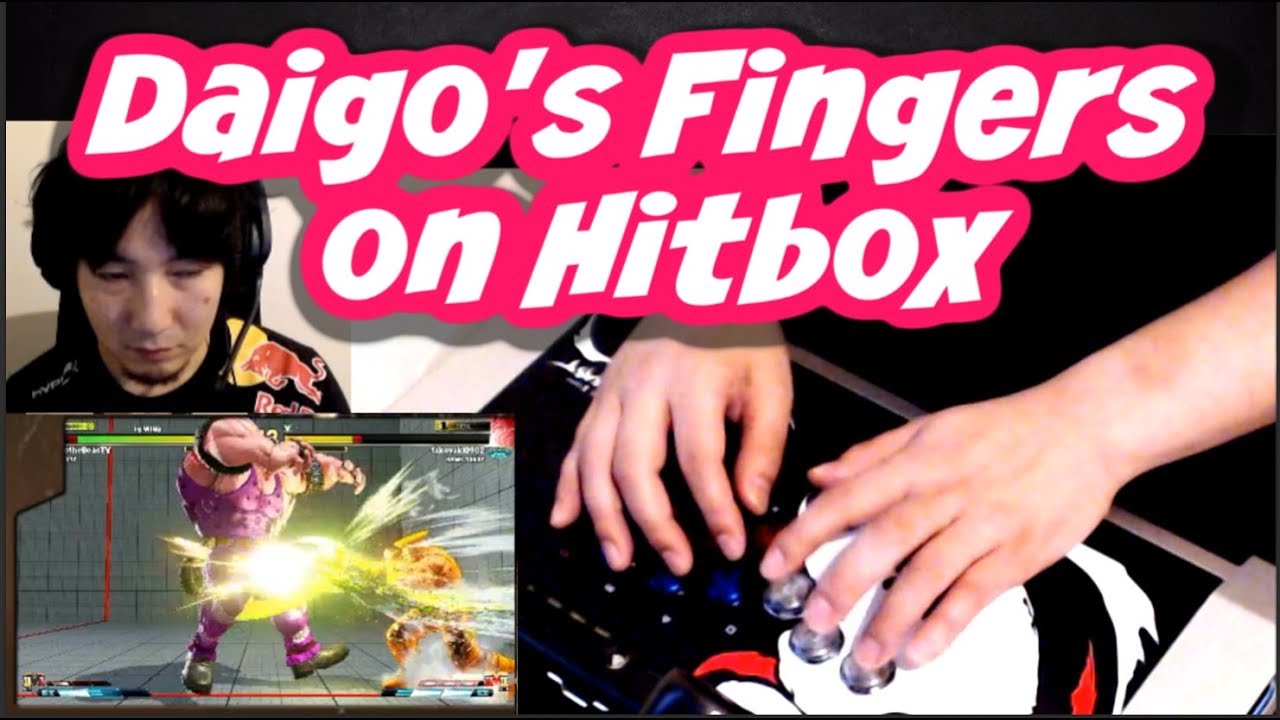 [Hitbox Guile] How Daigo's Fingers Move on Hitbox/Close-up View [SFVCE Season 5]