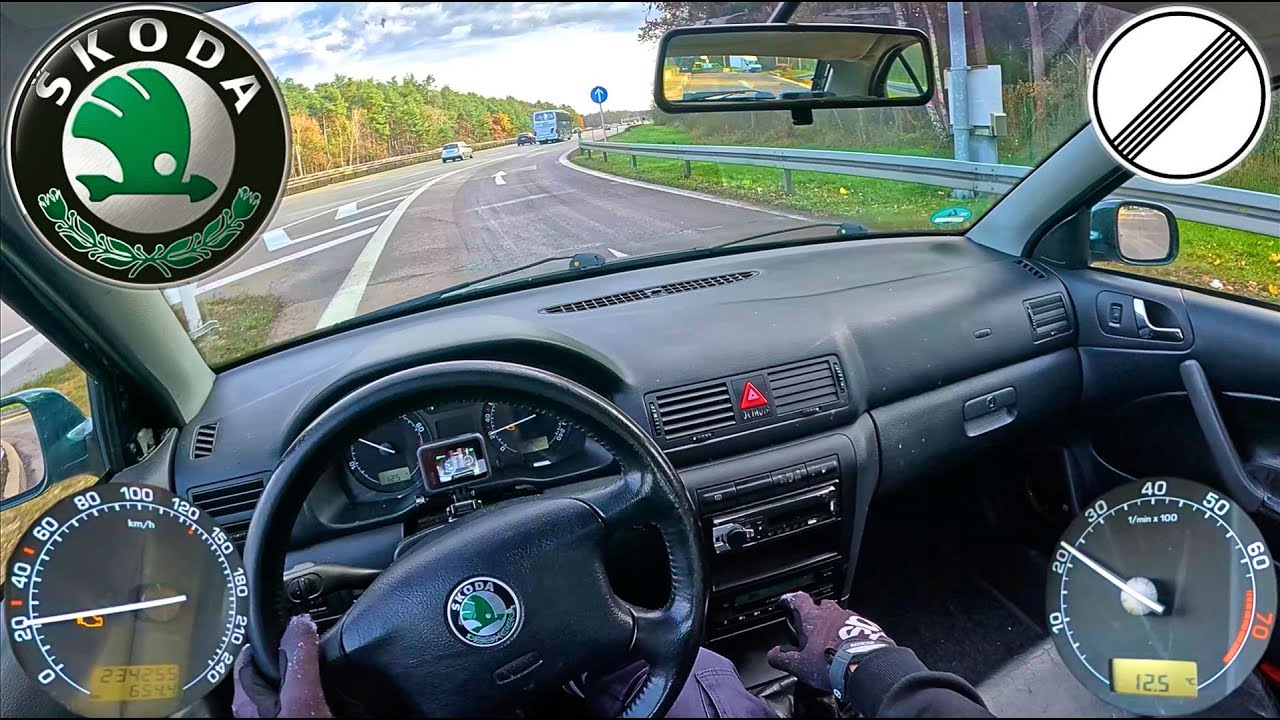 Skoda Octavia 2.0i |115 PS| Top Speed Drive On German Autobahn POV