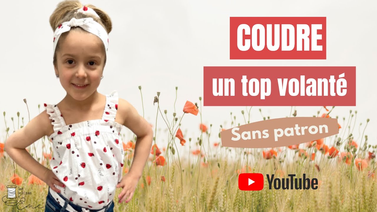 Tuto couture coudre un haut top facile sans patron #topété