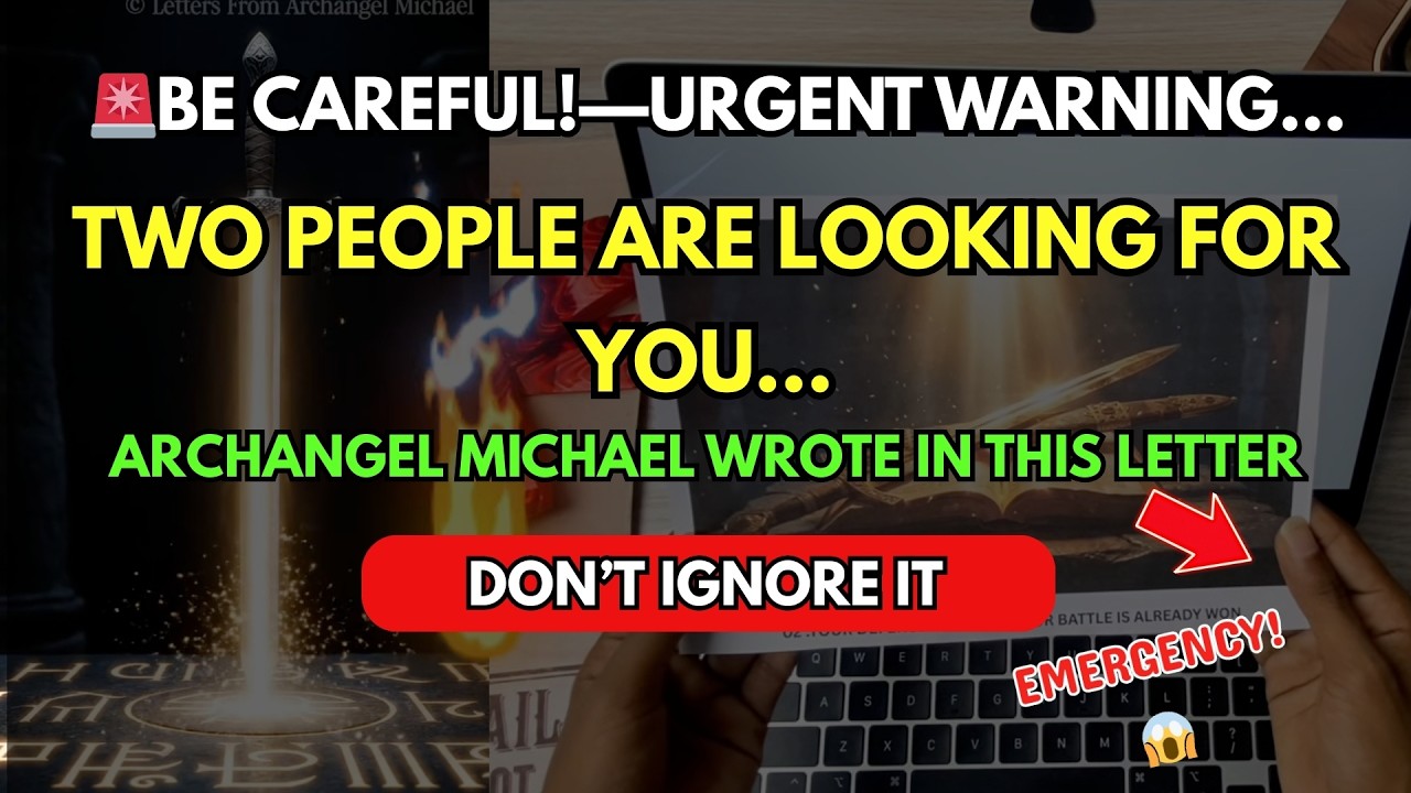 🚨 BE CAREFUL—URGENT WARNING… ARCHANGEL MICHAEL WROTE IN THIS LETTER: TWO PEOPLE ARE LOOKING FOR YOU…