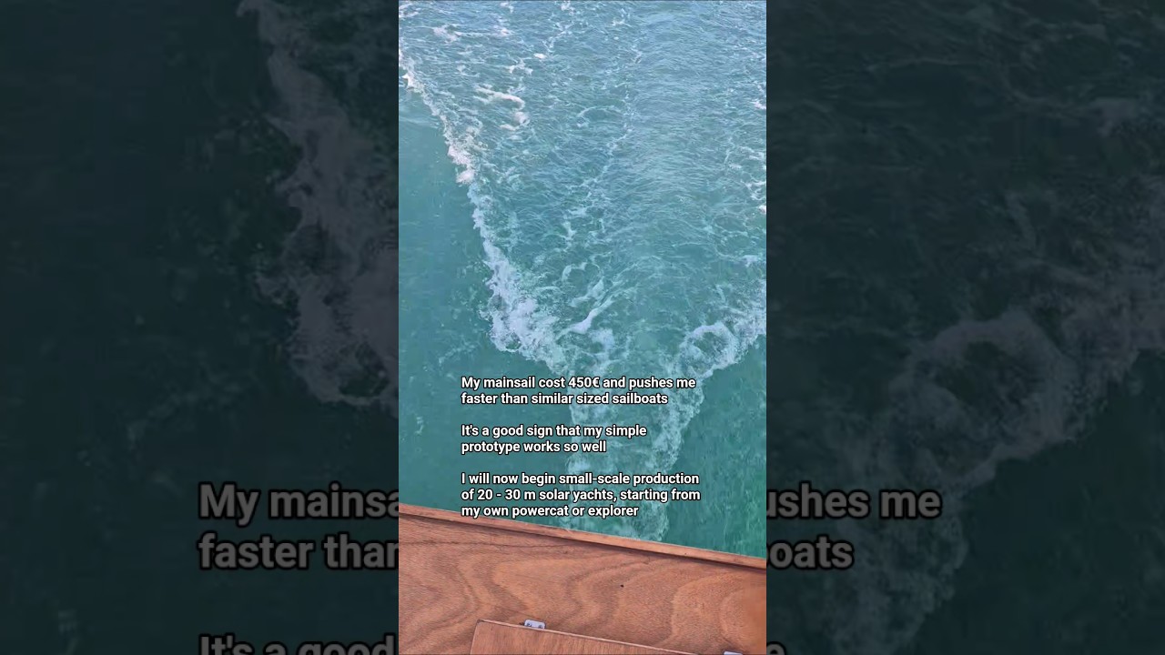 The Solar Yacht Prototype is Faster than Expected