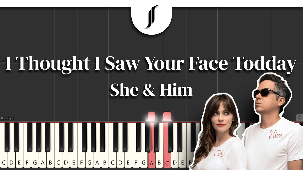 I Thought I Saw Your Face Today - She & Him| Piano Tutorial by @JohnRodDondoyano