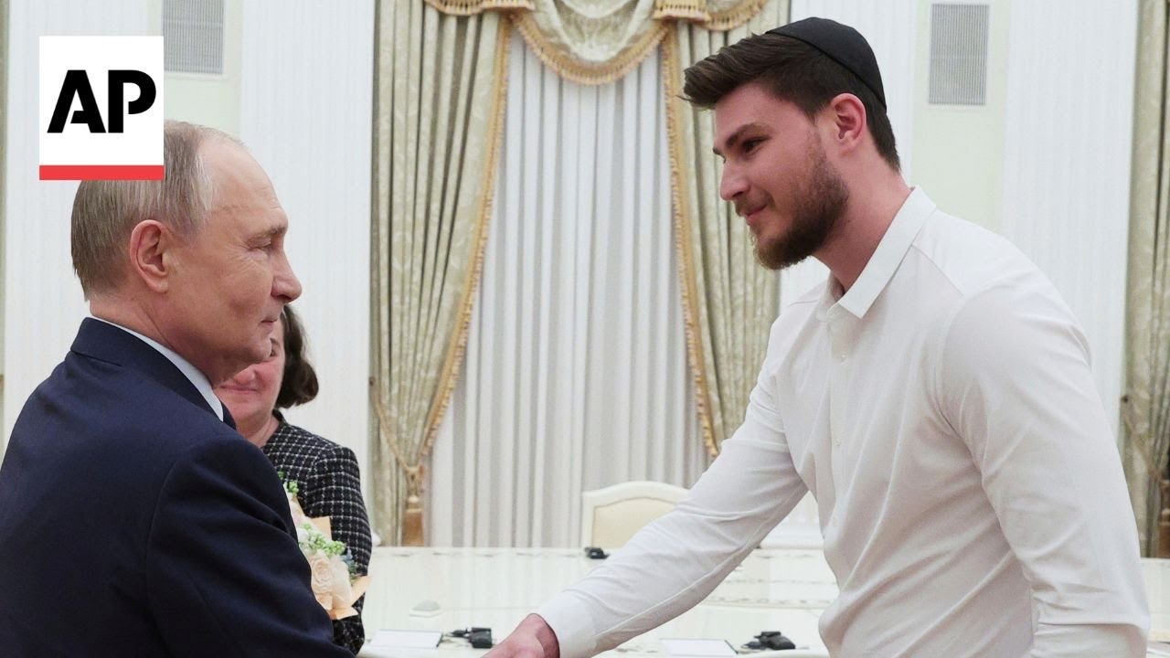 Putin meets Russian-Israeli hostage Alexander Troufanov who was released from Gaza