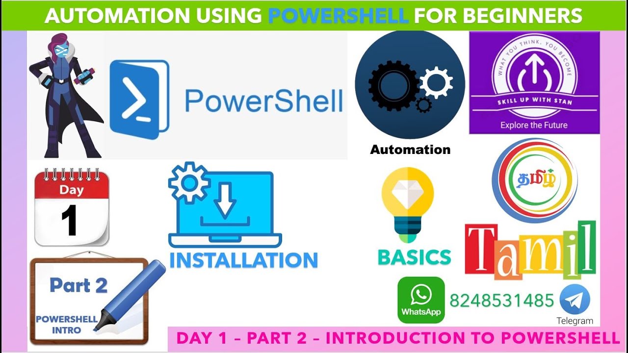 POWERSHELL IN TAMIL - DAY 1 PART 2 - INTRODUCTION - THE BASICS - INSTALLATION
