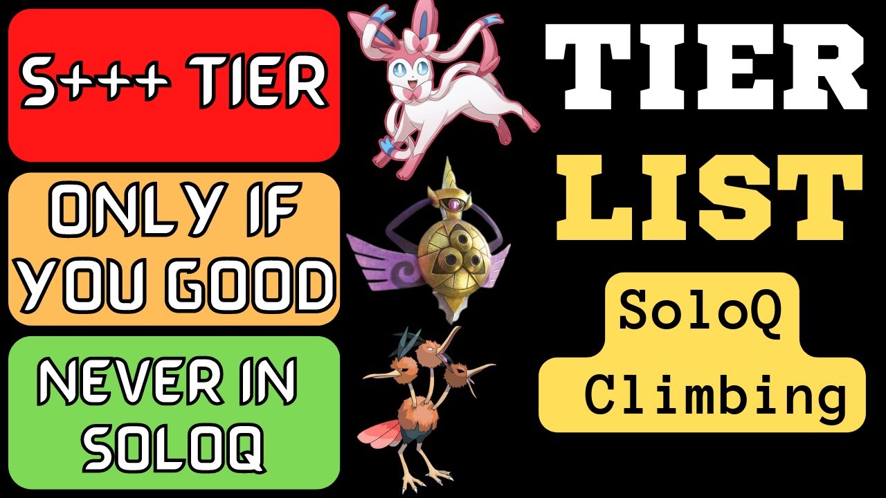 Pokemon Unite TIER LIST! *Best for SoloQ Climbing*