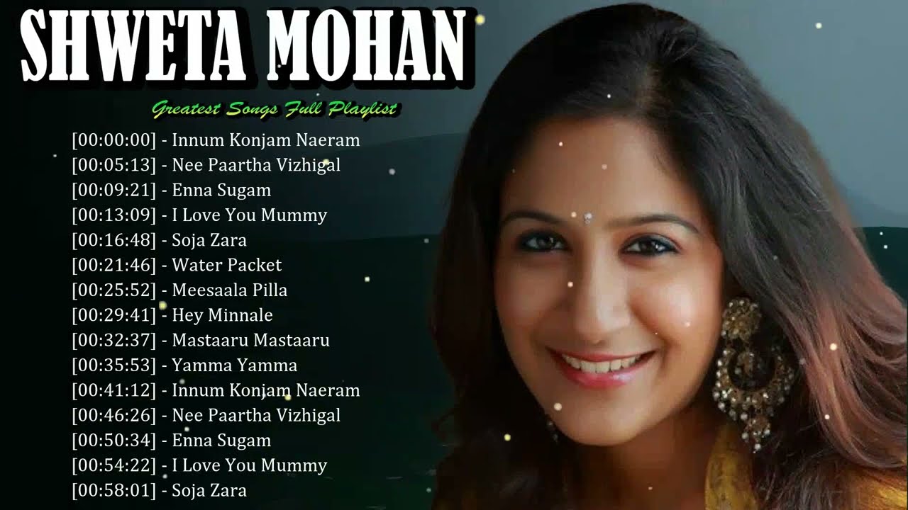 🎤🌸 Shweta Mohan - Emotional cinematic love songs praised for grace and soothing vocal tone 🎼💫