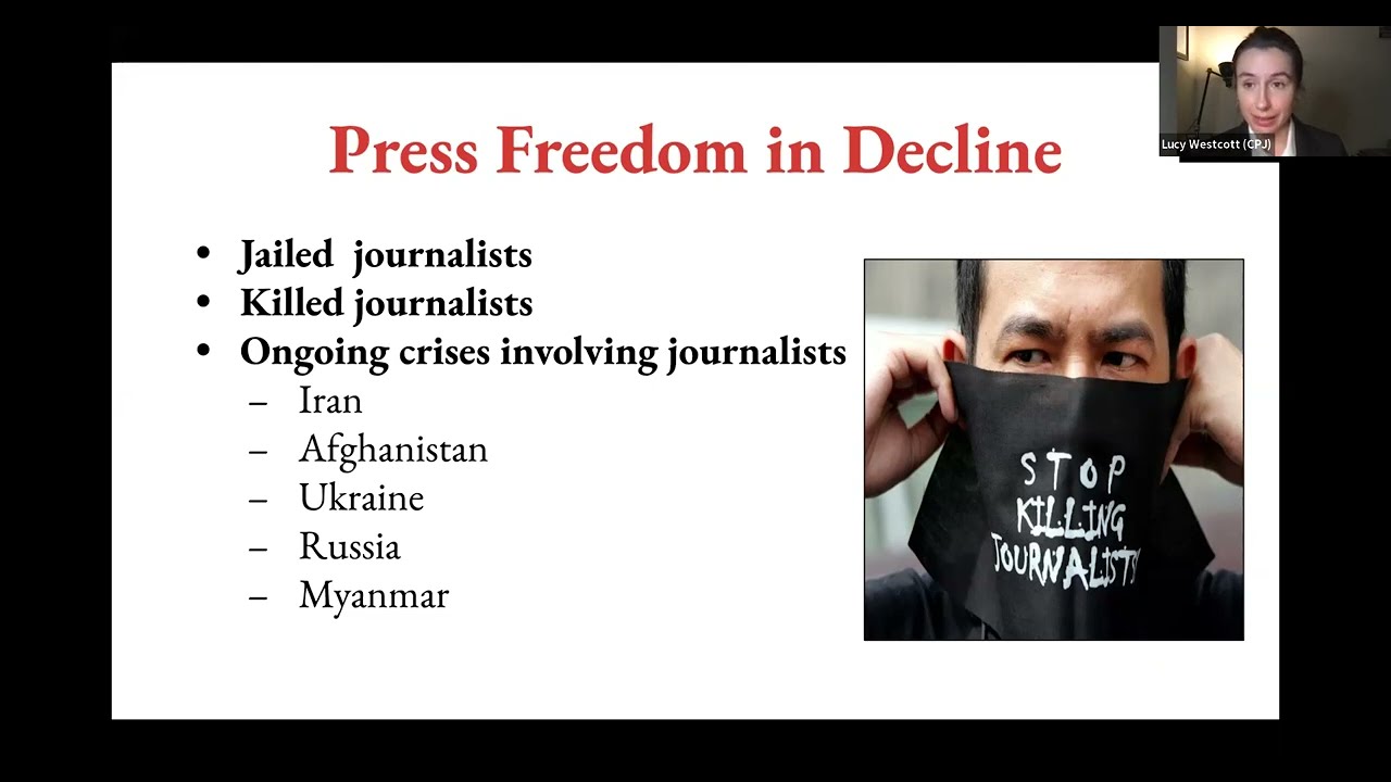 Distinguished Speakers Series 2022: Press Freedom in Crisis