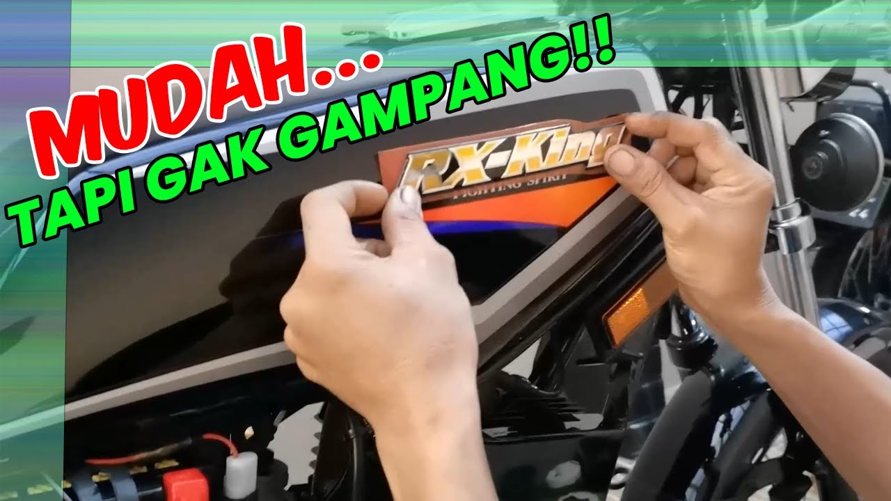 CARA PASANG STRIPING TANGKI RX KING