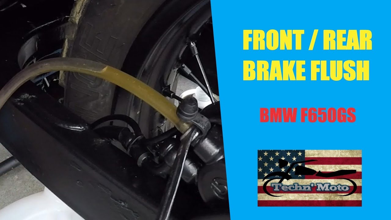 Brake System Flush- 2007 BMW F650GS | Techn' Moto