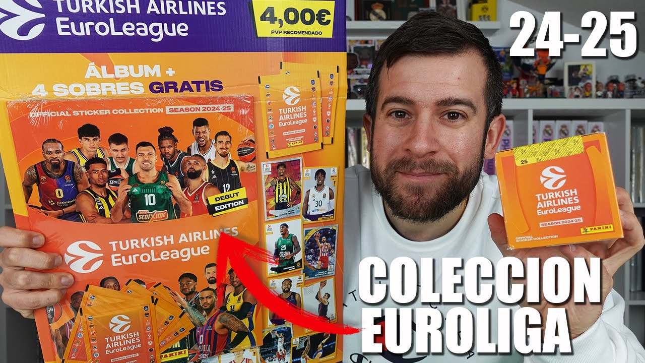 LA PRIMERA COLECCI&Oacute;N DE CROMOS DE LA EUROLIGA 2024-25 de PANINI