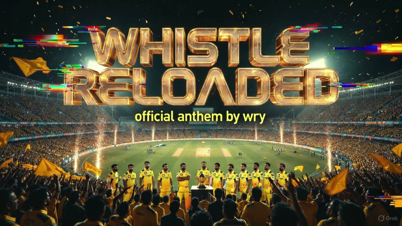 Whistle Reloaded: CSK 2026 Official Squad Anthem | Dhoni Era Continues | IPL Tribute Song