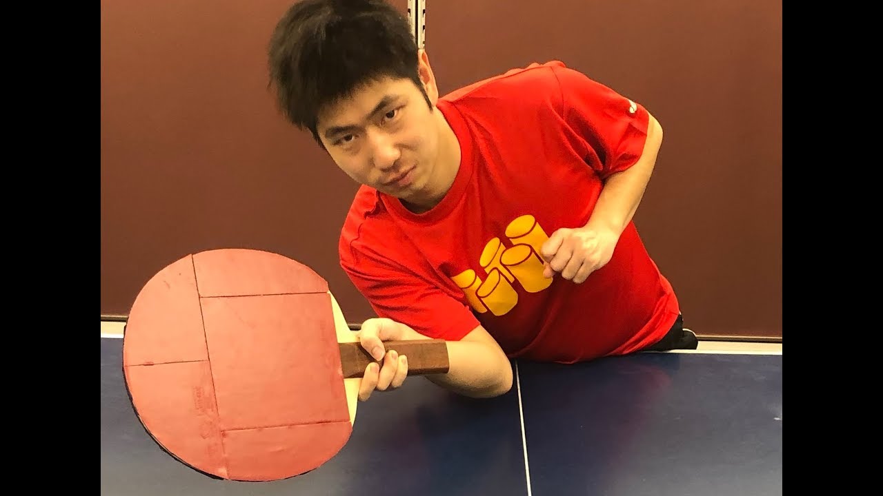 どっちが強い⁉️超巨大ラケットvs極小ラケット【卓球知恵袋】Table Tennis