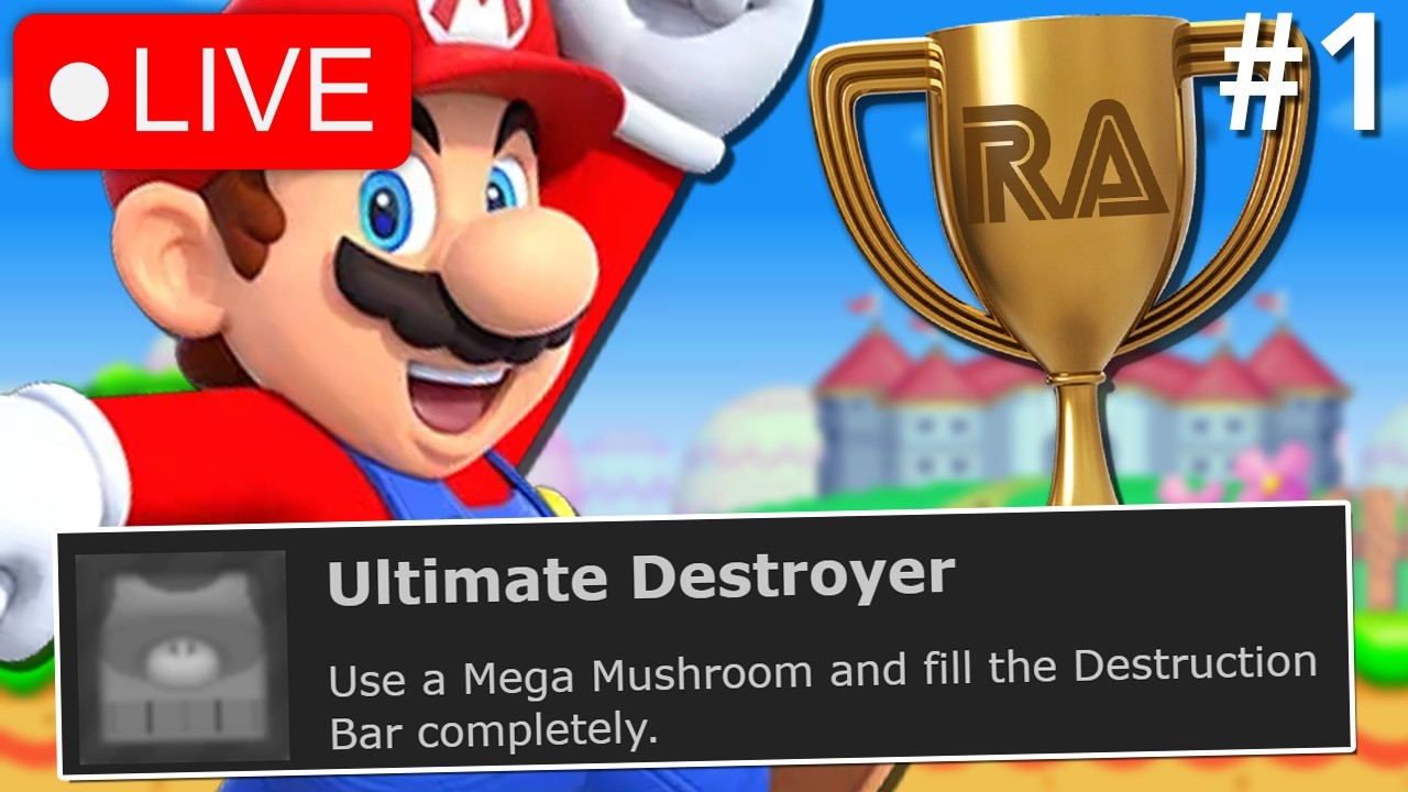 Getting EVERY ACHIEVEMENT in New Super Mario Bros. (DS) Day 1! - RetroAchievements