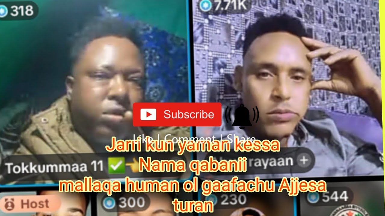 JARRI KUN yaman Kessati Ijolle Teenya qaqabanii maalaqa Hummna Ol gaafachun  Ajjasa  Turanidha