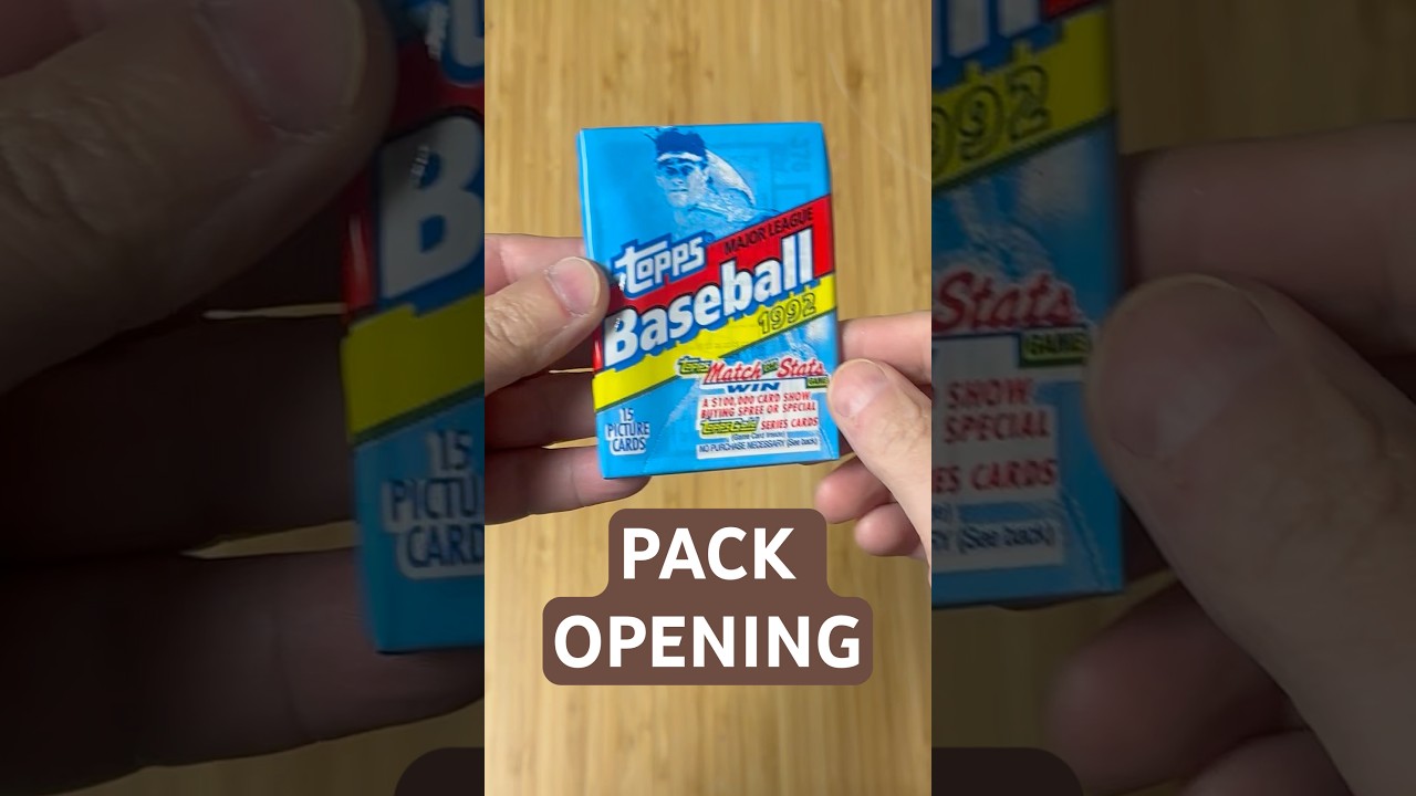📦 Opening a 1992 Topps Baseball Pack! | Searching for Classic 90s Cards ⚾