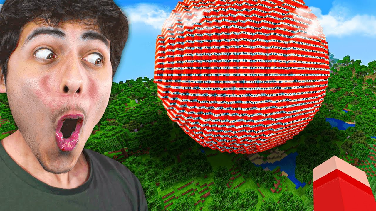 JE FAIS LA PLUS GROSSE EXPLOSION DU MONDE SUR MINECRAFT... (c'est incroyable)