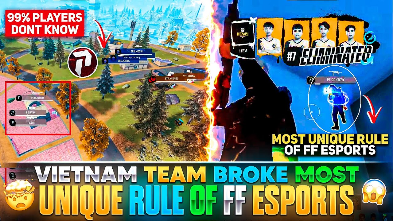 VIETNAM TEAM BROKE MOST UNIQUE RULE OF FF ESPORTS❌ | FREE FIRE MOST IMPORTANT RULE EXPLAINED🔥